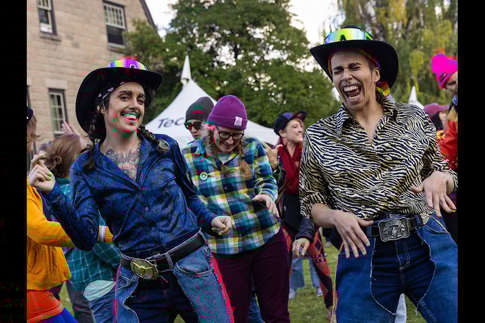 Elk Valley Pride, which ran from Sept. 20 to 24, was all about celebrating diversity and self-expression. Drag queens and kings were the stars of the show, including Fernie’s very own Guns & Broses, who came dressed in full Western attire (photo by Vince Mo)