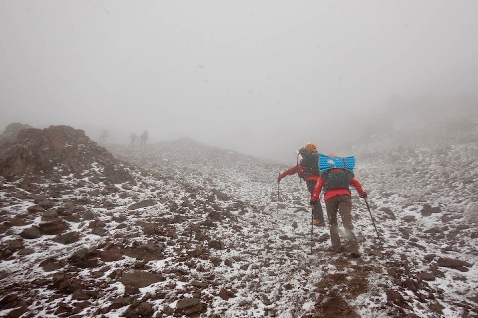 Vernon residents Tyson and Shannon Head reached the summit of Aconcagua in Argentina on Jan. 15, 2022. (Submitted photo)