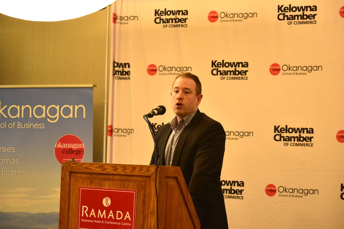 Brendon Ogmundson, Chief Economist for BC Real Estate Association. (Photo/Gary Barnes)