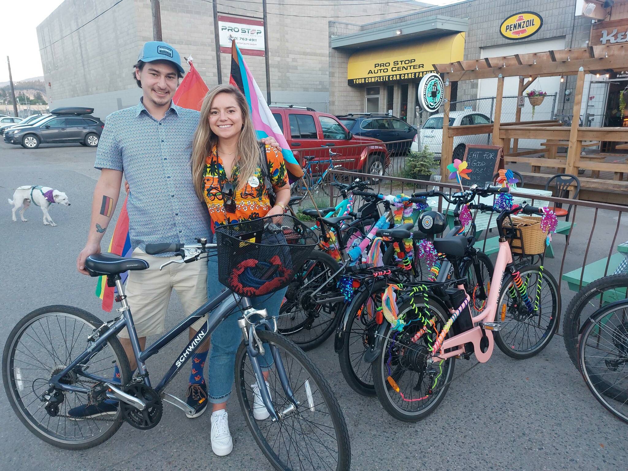 The bike storage at Jack Knife was full of bikes for the Pride event (Jacqueline Gelineau/Capital News)