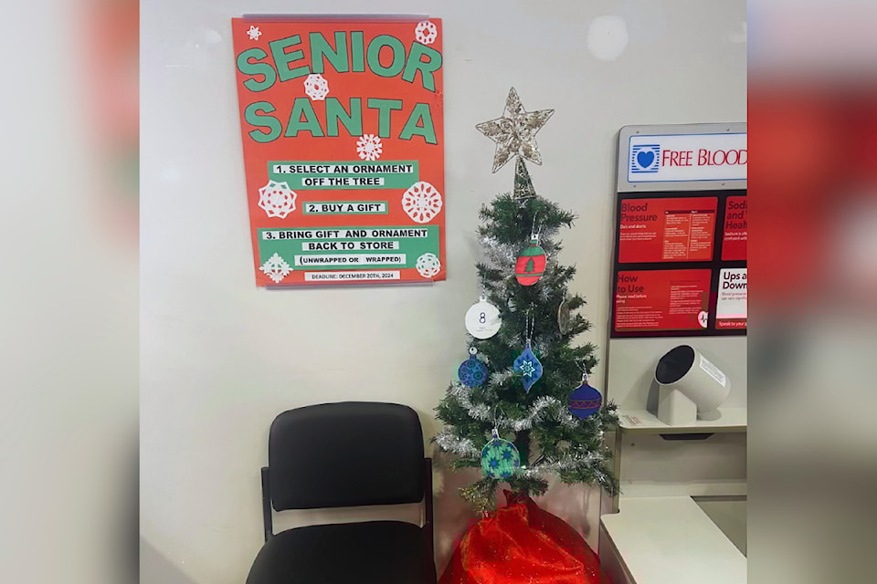 Forbes Pharmacy's Santa for Seniors initiative will run now until Dec. 20.