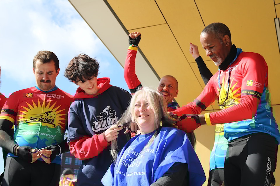 Student engagement facilitator, Corr Marley, chopped off her locks to donate to Wigs for Kids.