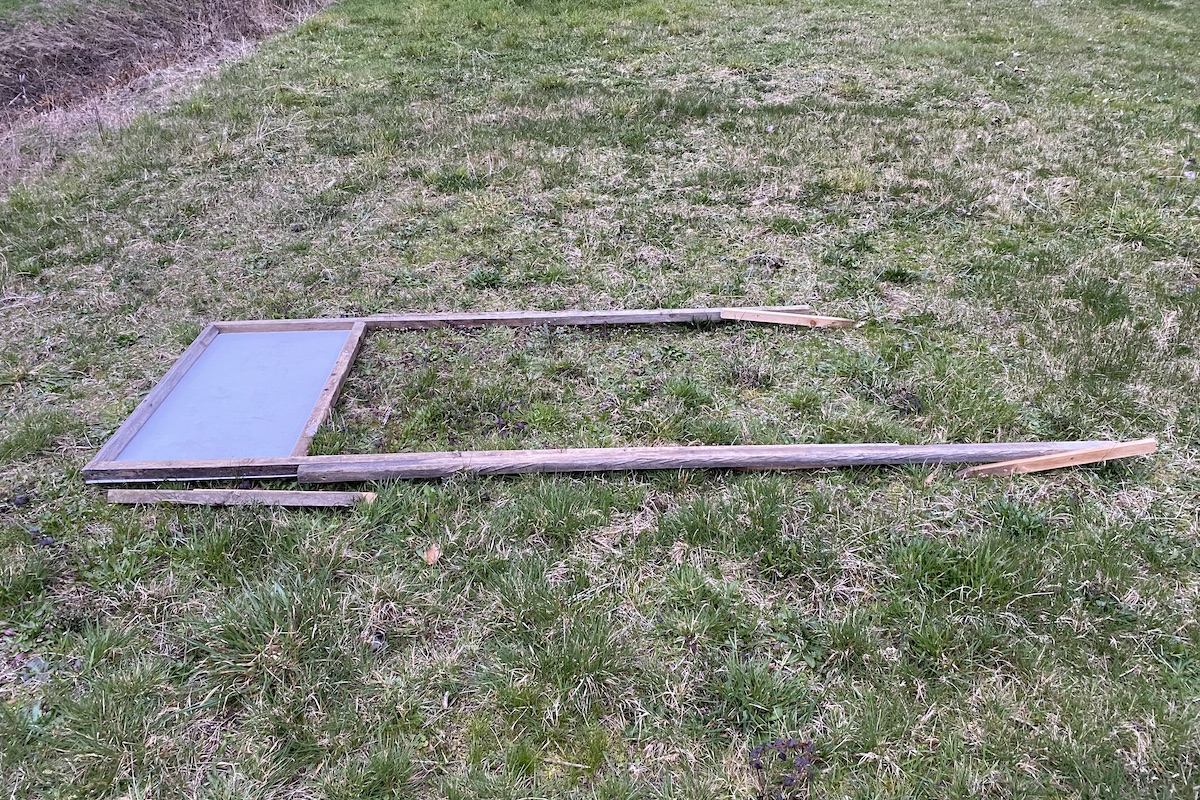 250409blairherbertelectionsignvandalised2