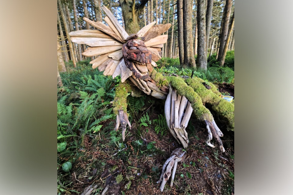 As a tribute to the late Ozzy Osbourne, artist Paul Lewis created this semi-fictional, two-crested dinosaur, which looks like it's straight out of the Jurassic Park universe.
