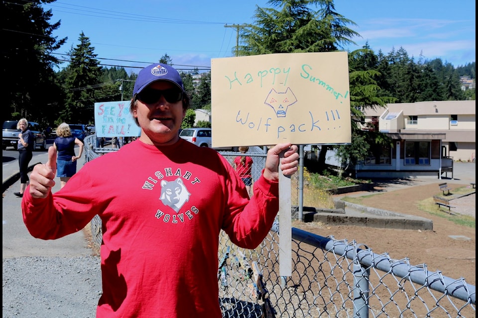 Giles Borland, a former teacher at David Cameron and Wishart elementary schools in Colwood, has been charged with accessing child pornography.