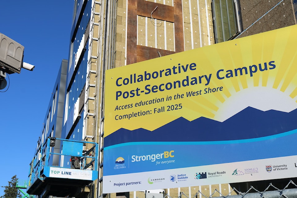 West Shore Campus construction in progress.