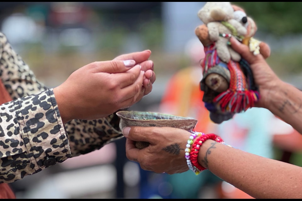 Smudging at Change Makers Gathering Festival.