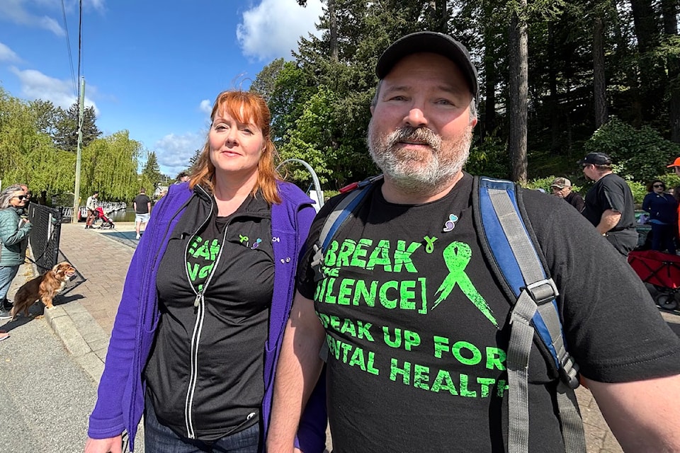 Denise and Glenn Courtemanche organized the annual event to raise awareness about the resources available to those in need of mental health supports.