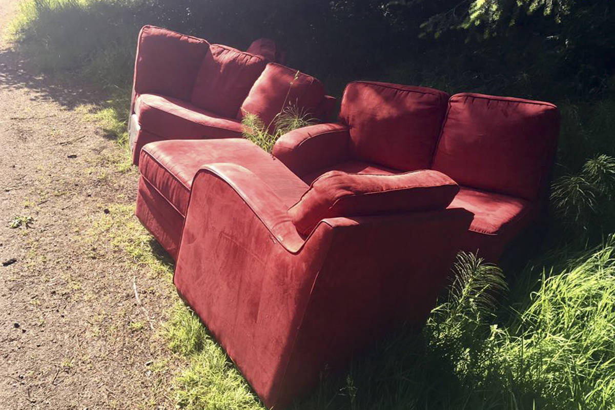 Colwood resident disappointed to find couch dumped on Ocean Boulevard