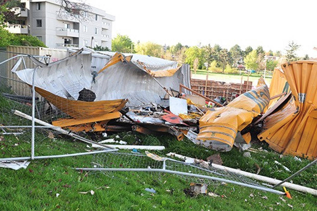 Saanich explosion a reminder of shipping container dangers Goldstream News Gazette