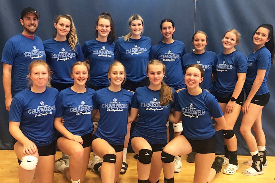 The Claremont Secondary senior girls’ team placed first at their tournament at Camosun College over the weekend. (Photo courtesy Scott Freeburn)