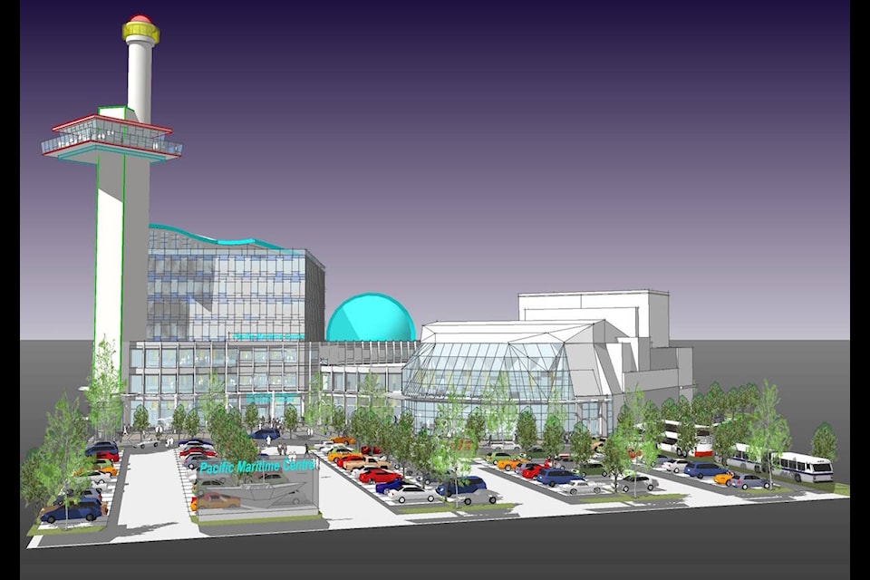 The City of Langford and the Maritime Museum of B.C. are planning to build an all-in-one facility that houses a planetarium, sky deck, conference centre, performing arts theatre and museum. The site they have their eyes on is at 790 McCallum Rd., nearby the Costco Langford location. (City of Langford)