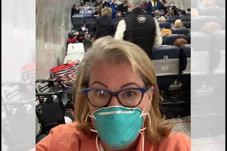 Melanie Sibbitt, of Victoria, is quarantined after a coronavirus outbreak onboard the Grand Princess cruise ship from Hawaii to San Francisco in early March. (Courtesy of Melanie Sibbitt)