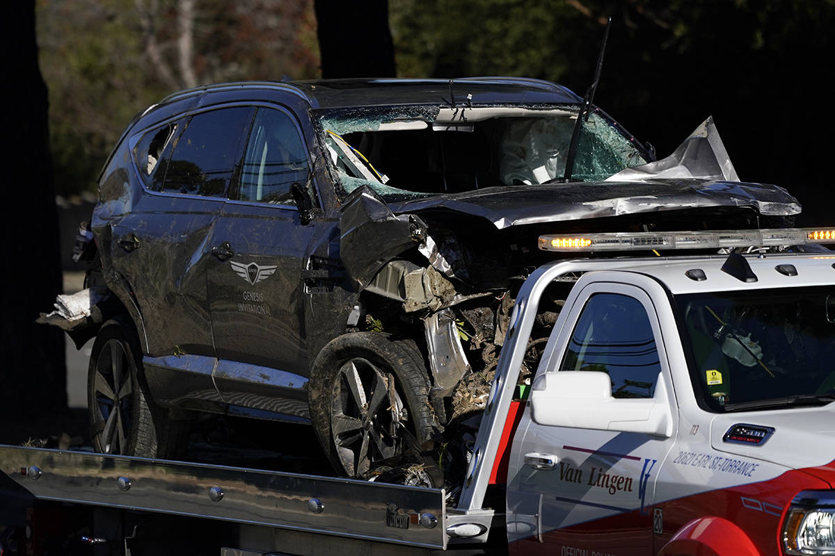 Tiger Woods was driving at twice the speed limit when he crashed