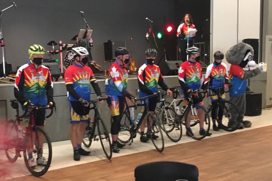 Music, alumni and residents greeted the annual Tour de Rock as a team rolled into Sidney for its finale last October. (Christine van Reeuwyk/News Staff)