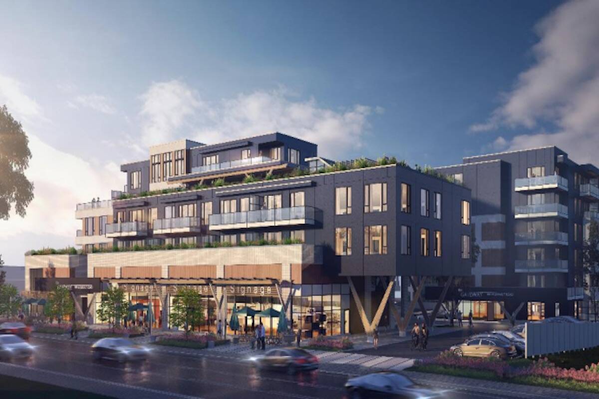 Developer PC Urban has pitched this development for the site of 856 to 858 Esquimalt Road. (Courtesy of PC Urban/ WA Architects)