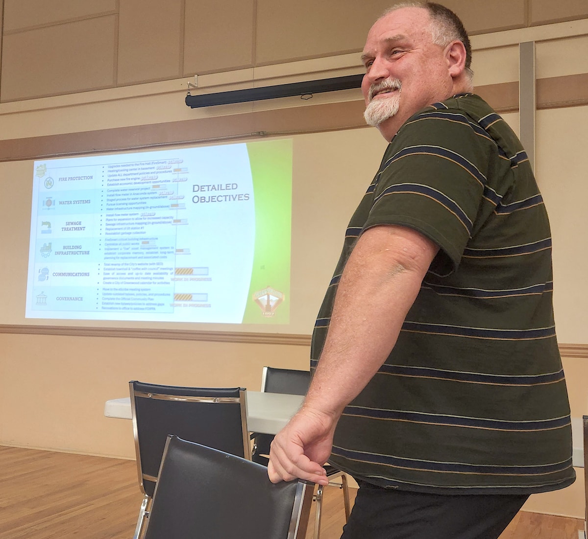 Greenwood talks strategic plan at town hall meeting