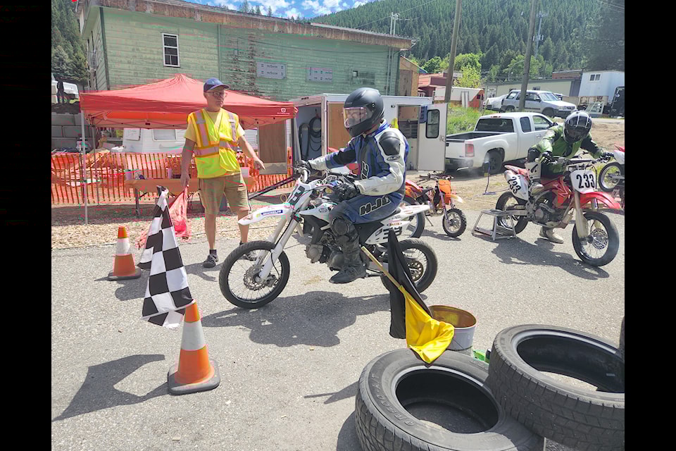 Saturday was a noisy one at Greenwood's Route 3 Racing clubhouse and track with another Demo Day. Club members of all ages, as well as anyone who wanted to try racing with the club's gear, queued up in experience and age categories to hit the track for racing, with club co-founder Angus MacNeil co-ordinating starts and finishes, as well as timing. 