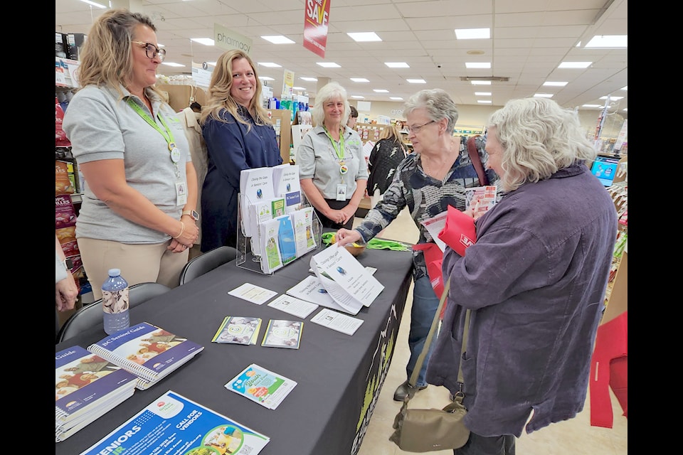 Boundary Family Services staff greeted Ladies Night attendees with information on services for women, families and seniors. 