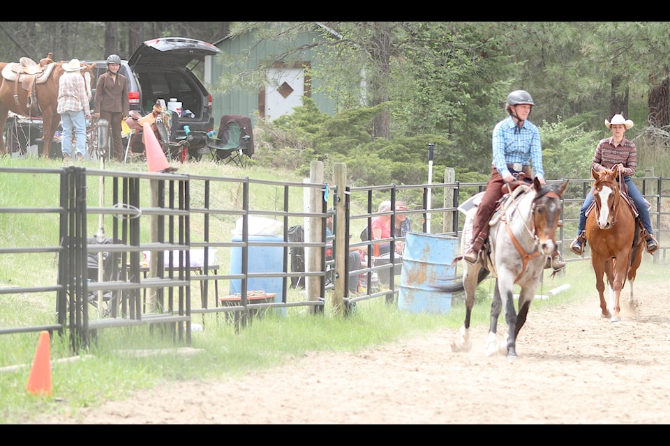 The end of the general performance portion of the show included competitors riding in a square pattern around the judge, demonstrating transitions between gaits, ability to instruct the horse and reversing. 