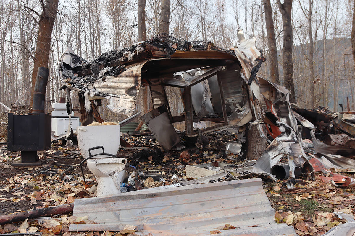 Grand Forks/Fire Rescue has yet to determine how much of its operating budget went the departments five fire responses to 9175 Granby Rd. since Tuesday, Nov. 3. Photo: Laurie Tritschler