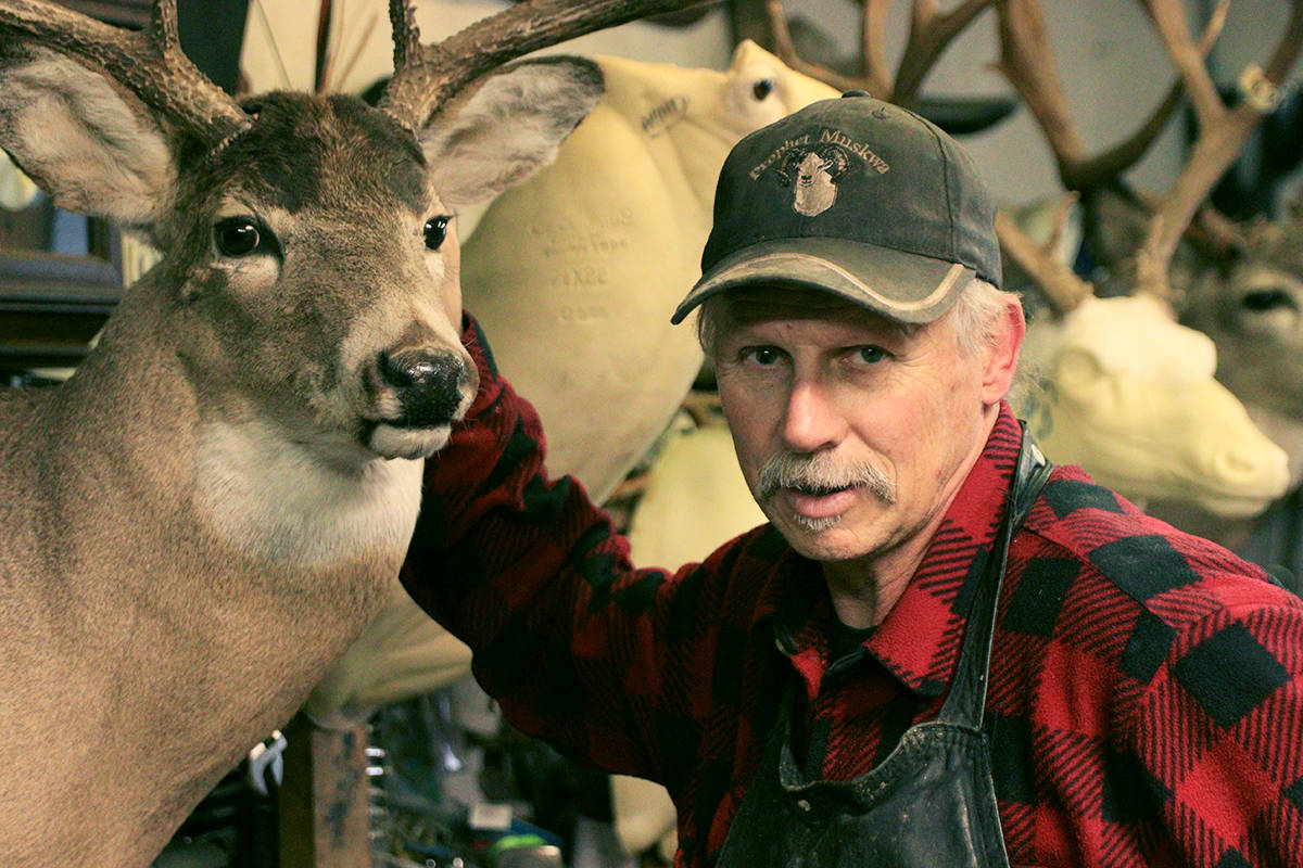 Marty Thomas is an expert hunting guide and taxidermist. He uses every part of the animals he mounts. Photo: Laurie Tritschler
