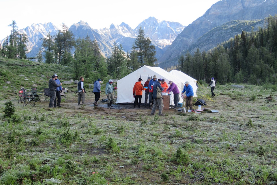 Kootenay Mountaineering Club plans for three high-country camping and hiking adventures every year. Photo: KMC