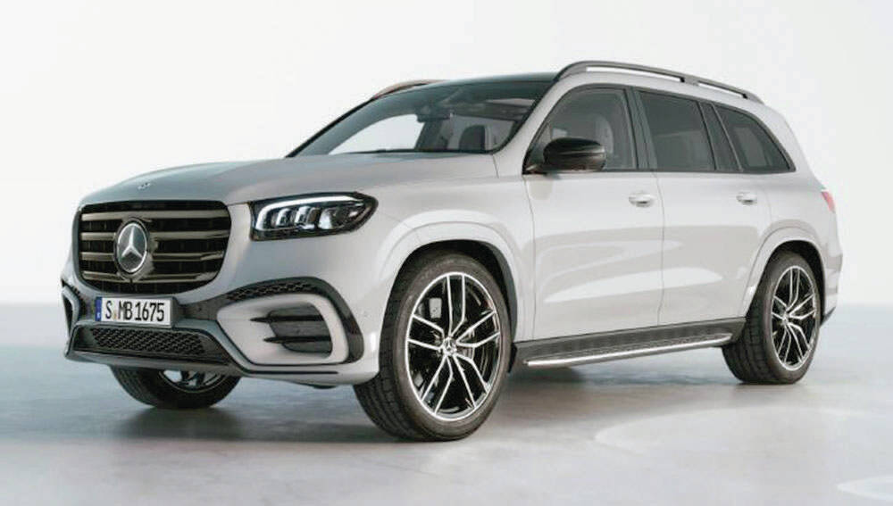 The Mercedes-Benz GLS gets new looks and slightly more powerful turbocharged six-cylinder and V-8 engines. PHOTO: MERCEDES-BENZ