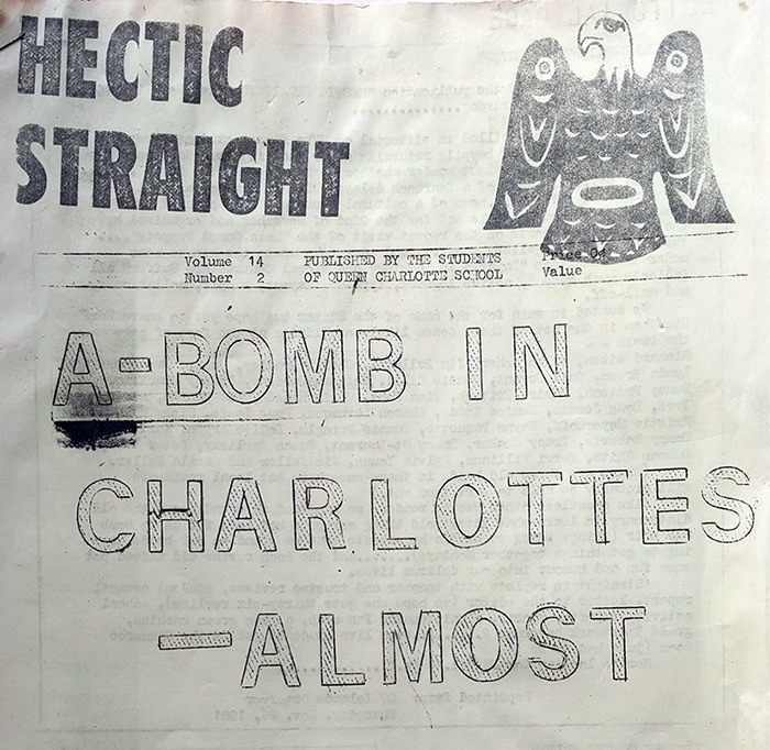 A-Bombs and Ogopogos: Story of lost nuclear bomb recalls scoops by the Hectic Straight