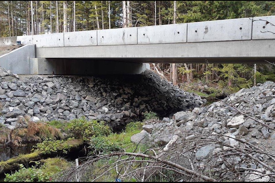 Geikie Creek No. 2, structure view. (photo courtesy of Ministry of Transportation and Infrastructure)