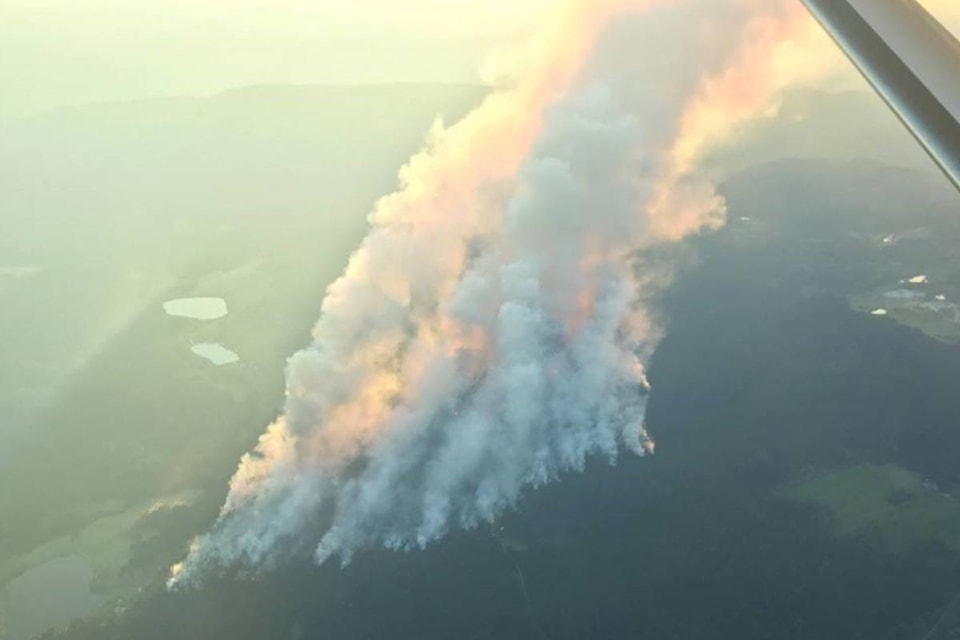 Sparks Lake wildfire on Tuesday, June 29. (BC Wildfire/ Twitter)