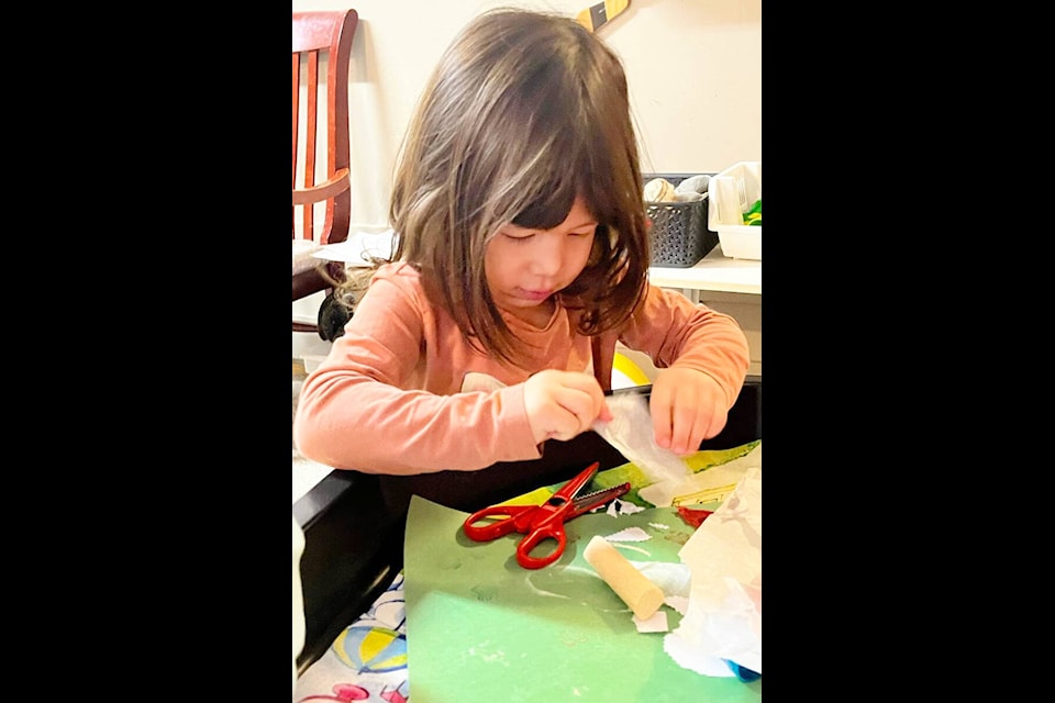 Kids Club Daycare hard at work on their Letters to Santa. (Submitted photo)