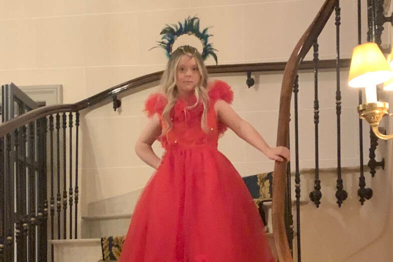 Annika Van Vliet poses on the stairs at the Hotel Bristol? (Lisa Van Vliet photo)