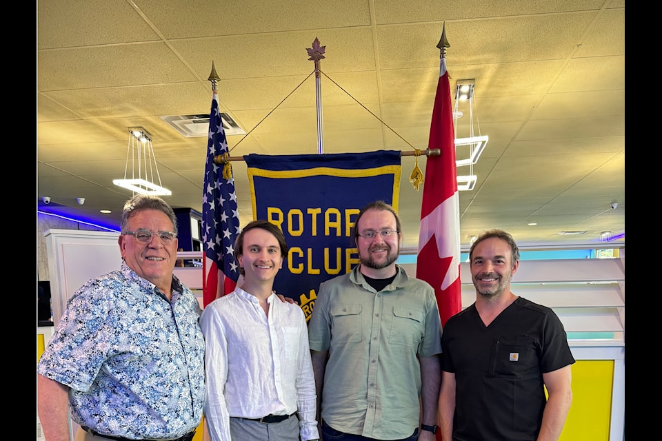 Hondo Stroyan (left), Daniel Dowżenkowski (middle left), Magnus DeBeau (middle right), and Shawn Eldridge (right).