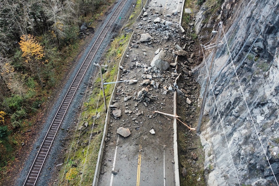 Highway 7 near Hope is estimated to reopen on Nov. 27.