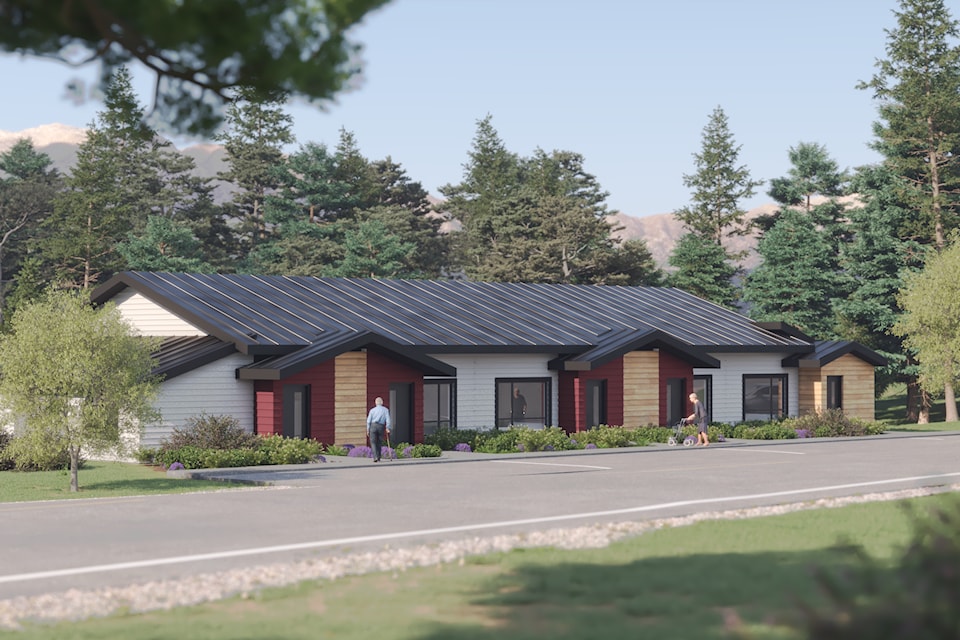 A model of the Elder Lodge planned to be built for the Chawathil First Nation community. 