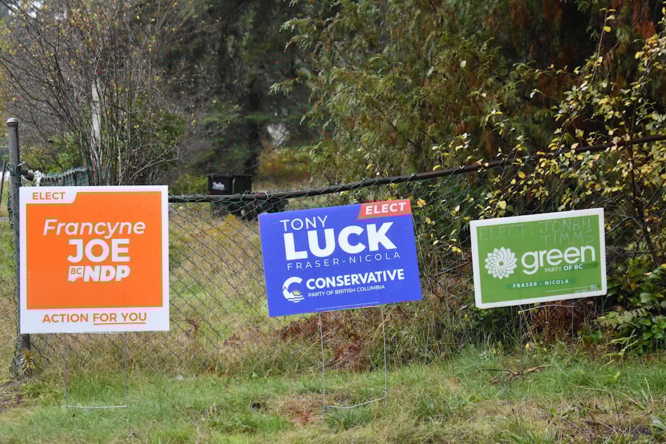 The three candidates for the Fraser-Nicola riding are each hoping to the new MLA. 