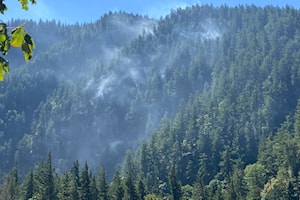 Wildfire in Hope held, remains 1.5 hectares