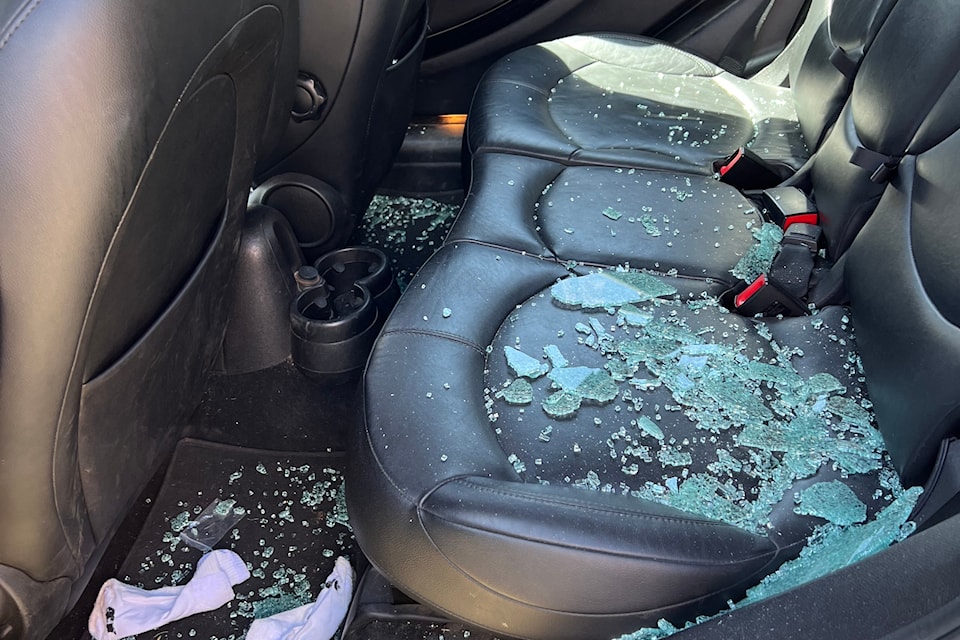 The Terris family's vehicle was one one of 17 that were broken into on July 4 at the Buckhorn Campground parking lot at E.C. Manning Park.