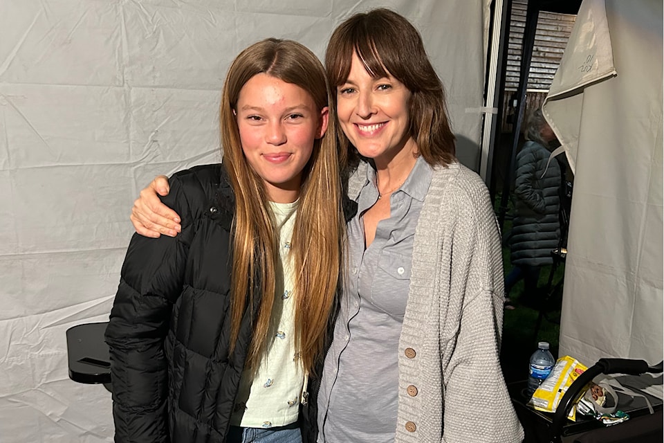 Actor Ellexis Wejr (left) with Rosemarie DeWitt (right). Wejr played Dewitt's daughter in the 'Untamed' series. 
