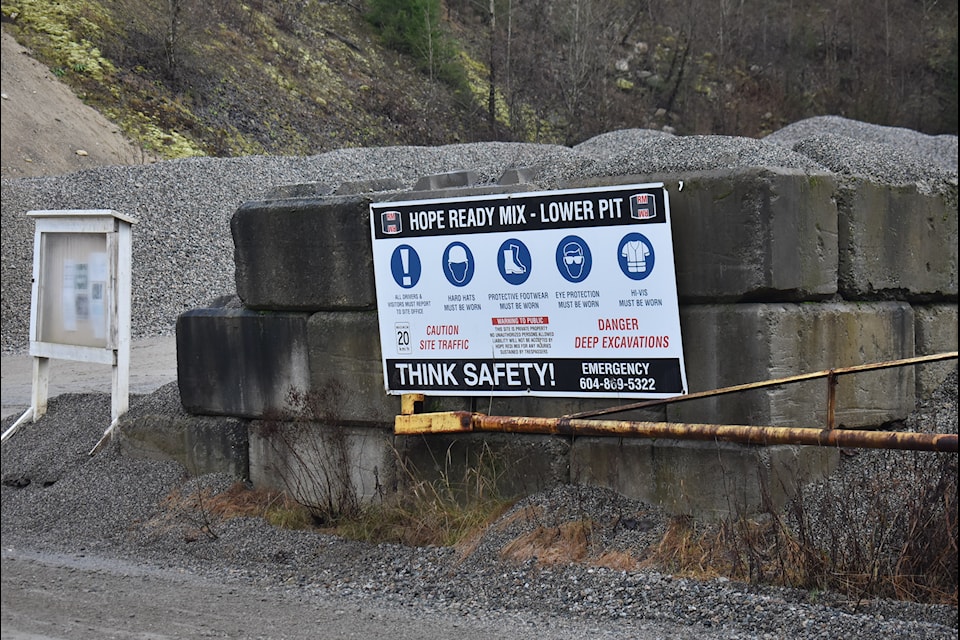 Hope Ready Mix Ltd. submitted an application on Dec. 30, 2024, to increase their area for sand and gravel extraction. 