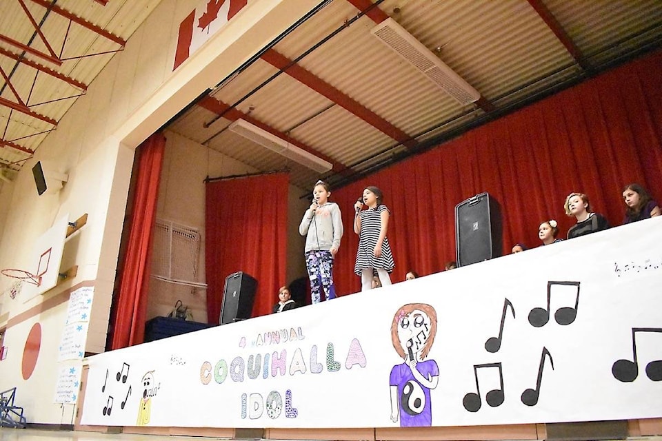 The fourth annual Coquihalla Idol song competition took place Feb. 22 at Coquihalla Elementary School.
