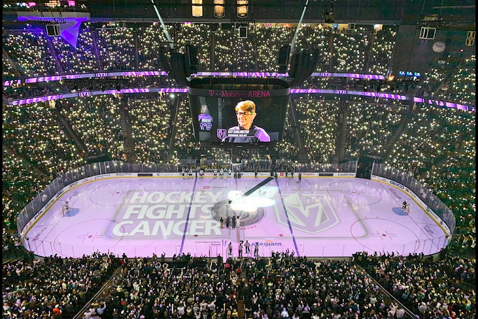 PHOTOS: NHL honours B.C. grandma's battle against cancer in