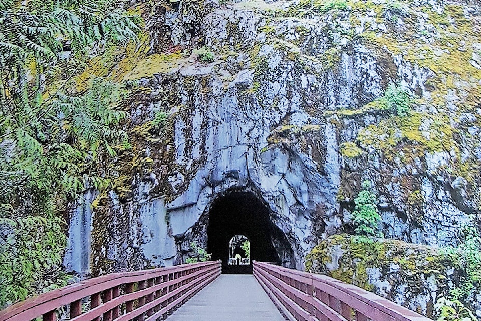 Once part of the Kettle Valley Railway, the	Othello Tunnels are a beautiful, easy hike, and the area has many movie connections, too. (Canada’s Historic Places/Black Press Media files)