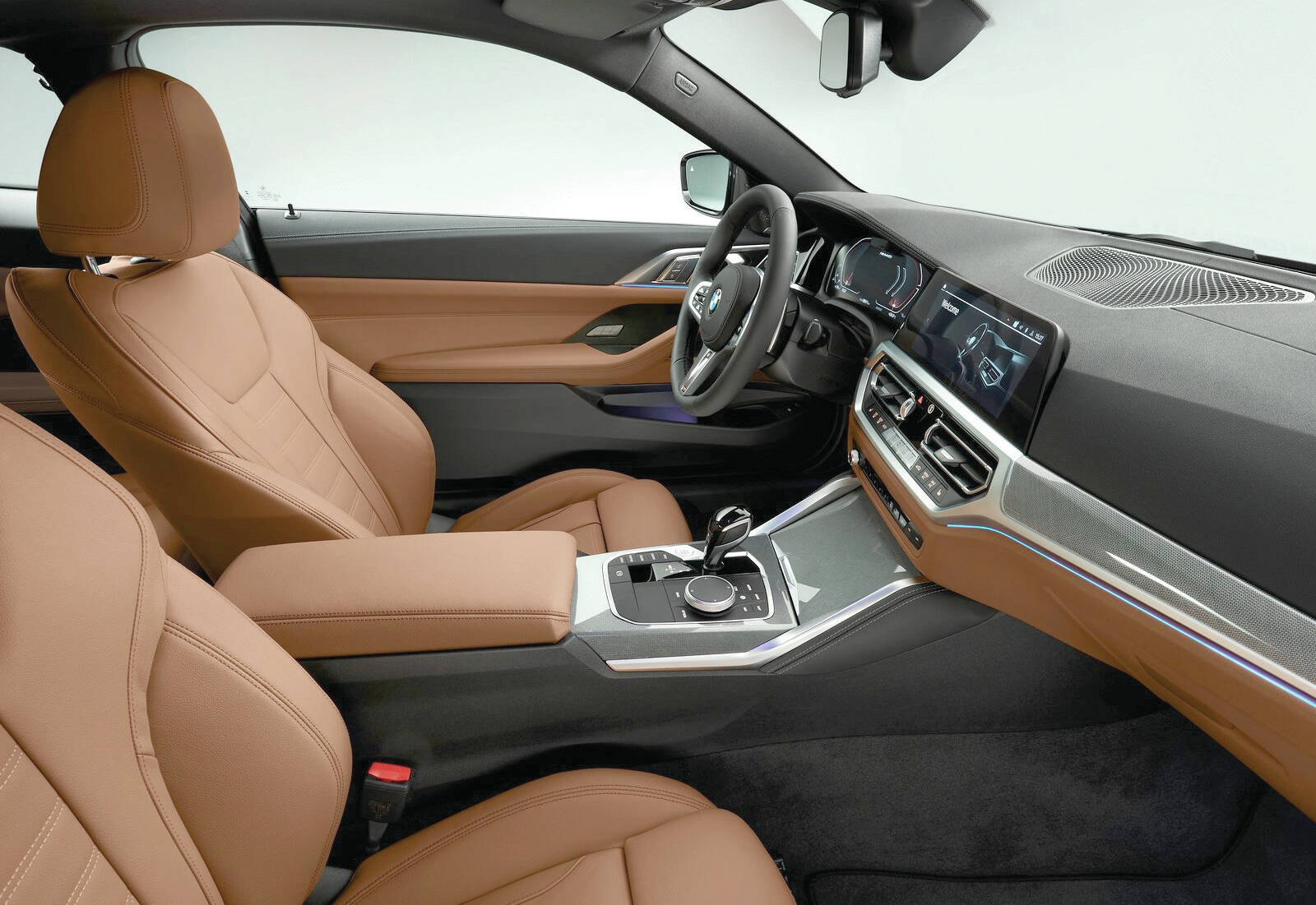 The 4 Series is first and foremost a two-door luxury cruiser. And with a base 255-horsepower four-cylinder engine, it is definitely a cruiser. The interior varies only slightly from that of the 3-Series sedan. PHOTO: BMW