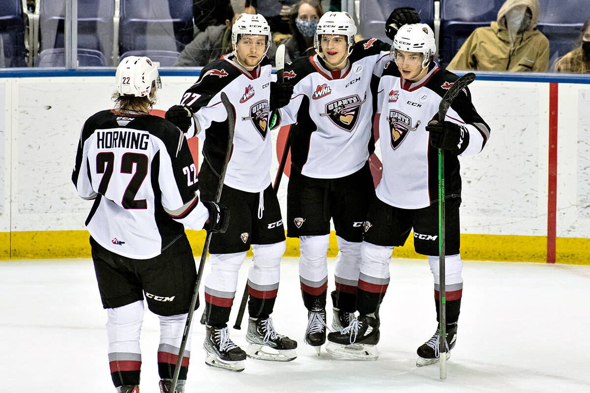Saturday night, Dec. 11, in Victoria the Vancouver Giants fell 5-2 to the Victoria Royals. The goals came from Justin Lies and Ethan Semeniuk and Will Gurski made 36 saves. (Jay Wallace/Special to Langley Advance Times)
