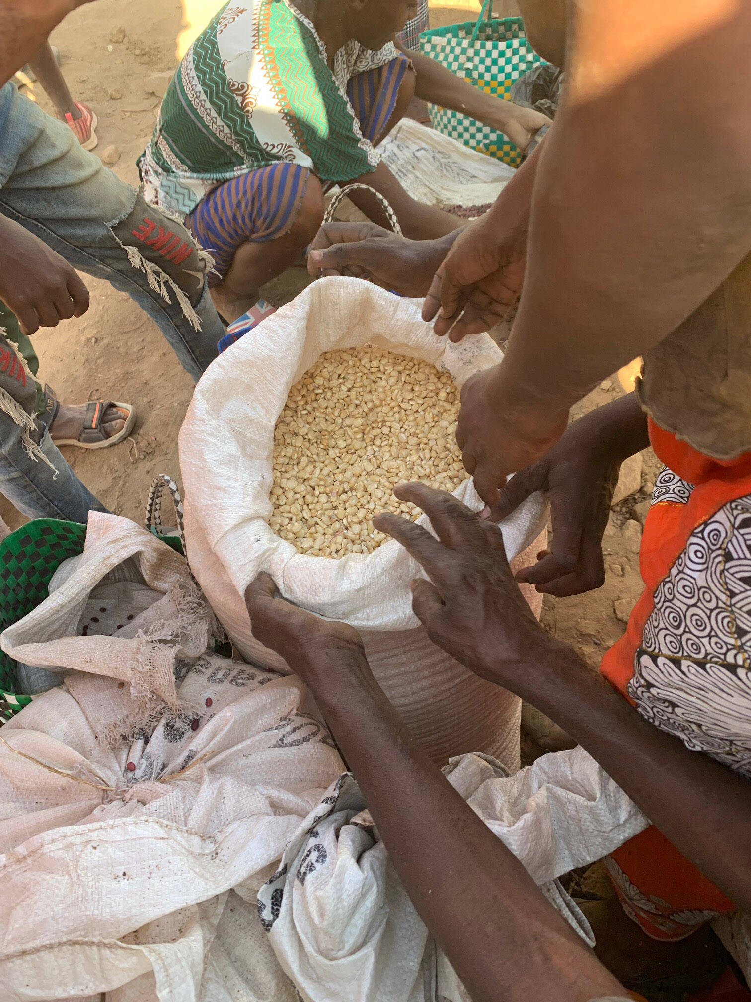 Chilliwacks Andy Harrington, executive director with Canadian Foodgrains Bank, meet with farmers and others in Ethiopia in July. (Submitted by Andy Harrington)