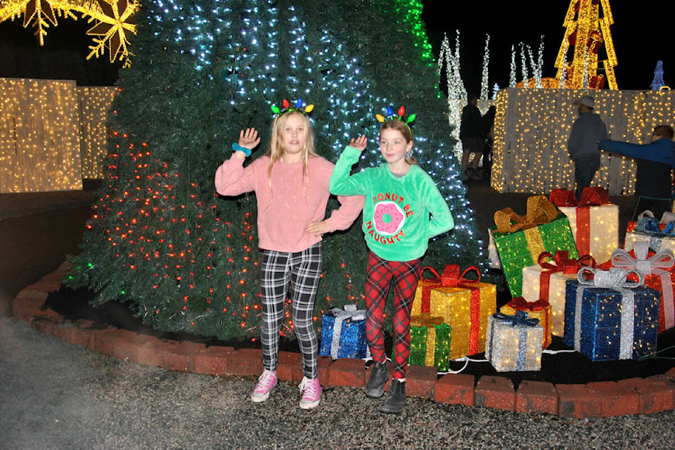 Hundreds turned out to walk through Glow Gardens in Langley on opening day Nov. 23. The Christmas light festival remains open on three acres of the Darvonda Nurseries in Milner until Dec. 31. The first five nights, at least, were sold out. (Roxanne Hooper/Langley Advance Times)