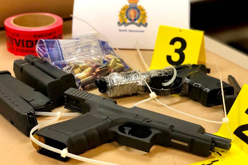 File photo of a Glock 34s seized by North Vancouver RCMP. (RCMP file)