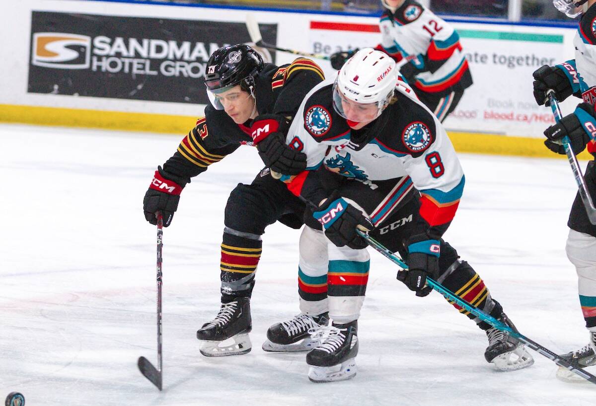 Vancouver Giants got out to an early lead, but were unable to hold on as Kelowna came back to win in front of their home crowd Friday, March 10. (Steve Dunsmoor/Special to Langley Advance Times)